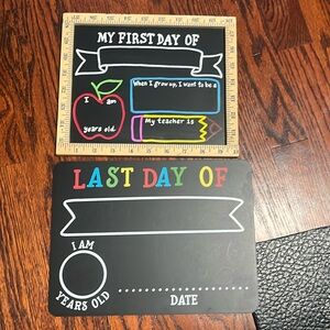 First Day Of School & Last Day Chalkboard 🍎 🚌 for photos